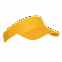 Козырек Козырёк 25U Жёлтый с логотипом в Нефтекамске заказать по выгодной цене в кибермаркете AvroraStore