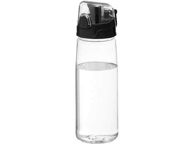 Бутылка спортивная Capri, прозрачный с логотипом в Нефтекамске заказать по выгодной цене в кибермаркете AvroraStore