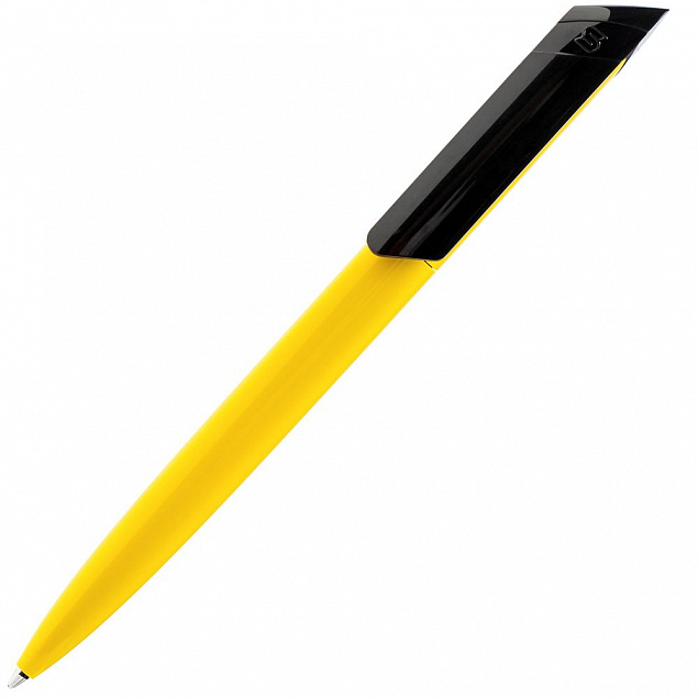 Ручка шариковая S Bella Extra, желтая с логотипом в Нефтекамске заказать по выгодной цене в кибермаркете AvroraStore