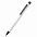 Ручка металлическая Лоуретта, белый с логотипом в Нефтекамске заказать по выгодной цене в кибермаркете AvroraStore