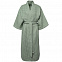 Халат вафельный женский Boho Kimono, зеленая мята с логотипом в Нефтекамске заказать по выгодной цене в кибермаркете AvroraStore