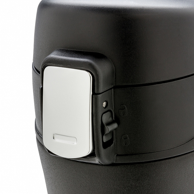 Вакуумная термокружка Elite с внутренним медным покрытием, черный с логотипом в Нефтекамске заказать по выгодной цене в кибермаркете AvroraStore