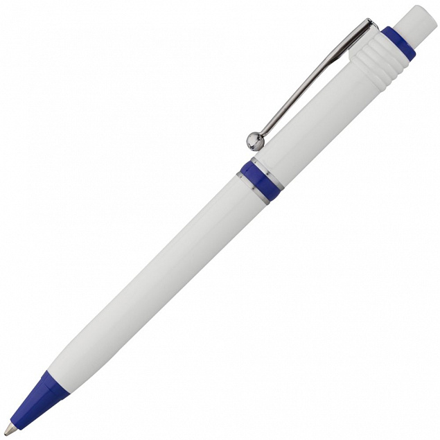 Ручка шариковая Raja, синяя с логотипом в Нефтекамске заказать по выгодной цене в кибермаркете AvroraStore