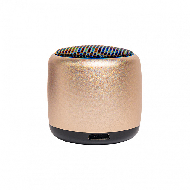 Портативная mini Bluetooth-колонка Sound Burger "Loto" золото с логотипом в Нефтекамске заказать по выгодной цене в кибермаркете AvroraStore