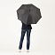 Зонт-трость, Bergwind, черный с логотипом в Нефтекамске заказать по выгодной цене в кибермаркете AvroraStore