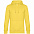 Толстовка с капюшоном унисекс King, желтая с логотипом в Нефтекамске заказать по выгодной цене в кибермаркете AvroraStore