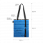 Шоппер Superbag Bubble, с кнопкой (голубой с черным) с логотипом в Нефтекамске заказать по выгодной цене в кибермаркете AvroraStore