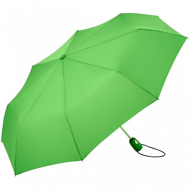 Зонт складной AOC, светло-зеленый с логотипом в Нефтекамске заказать по выгодной цене в кибермаркете AvroraStore