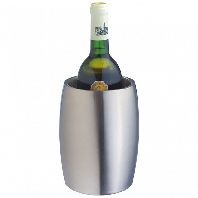 Кулер для вина Icewise, серебристый с логотипом в Нефтекамске заказать по выгодной цене в кибермаркете AvroraStore