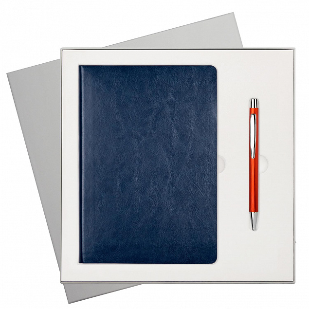 Подарочный набор Portobello/River Side синий (Ежедневник недат А5, Ручка) с логотипом в Нефтекамске заказать по выгодной цене в кибермаркете AvroraStore