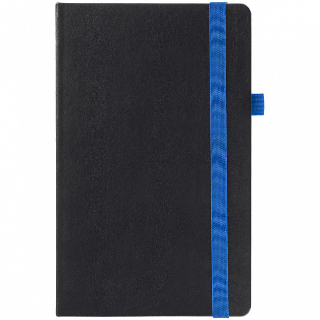 Ежедневник Ton, недатированный, черный с синим с логотипом в Нефтекамске заказать по выгодной цене в кибермаркете AvroraStore