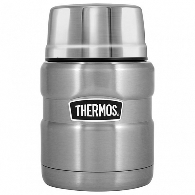 Термос для еды Thermos SK3000, серебристый с логотипом в Нефтекамске заказать по выгодной цене в кибермаркете AvroraStore