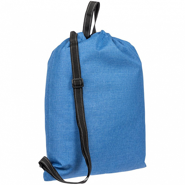Рюкзак-мешок Melango, синий с логотипом в Нефтекамске заказать по выгодной цене в кибермаркете AvroraStore