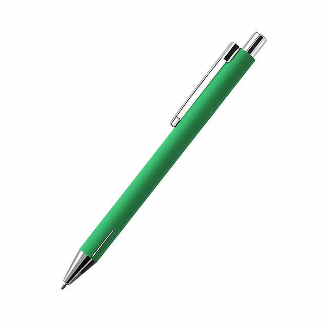 Ручка металлическая Elegant Soft - Зеленый FF с логотипом в Нефтекамске заказать по выгодной цене в кибермаркете AvroraStore