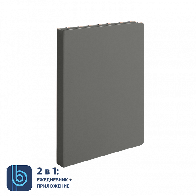 Ежедневник Bplanner.02 grey (серый) с логотипом в Нефтекамске заказать по выгодной цене в кибермаркете AvroraStore