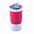 Термокружка вакуумная 'Funny" белая, красная, силикон с логотипом в Нефтекамске заказать по выгодной цене в кибермаркете AvroraStore