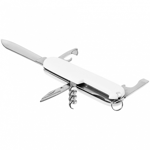 Перочинный нож Frontera, белый с логотипом в Нефтекамске заказать по выгодной цене в кибермаркете AvroraStore