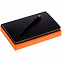Набор Trait, черно-оранжевый с логотипом в Нефтекамске заказать по выгодной цене в кибермаркете AvroraStore
