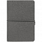 Блокнот Saffian Mini, серый с логотипом в Нефтекамске заказать по выгодной цене в кибермаркете AvroraStore
