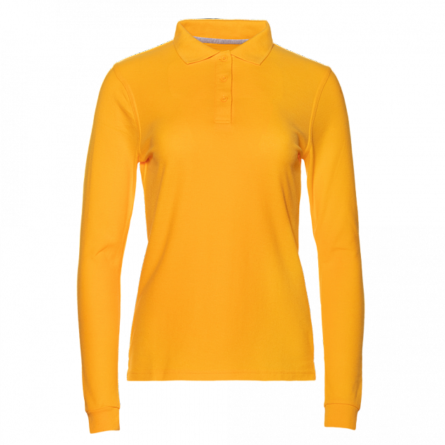 Рубашка поло Рубашка женская 04SW Жёлтый с логотипом в Нефтекамске заказать по выгодной цене в кибермаркете AvroraStore
