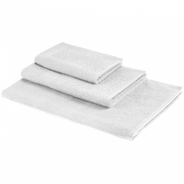 Полотенце Soft Me Light ver.2, малое, белое с логотипом в Нефтекамске заказать по выгодной цене в кибермаркете AvroraStore