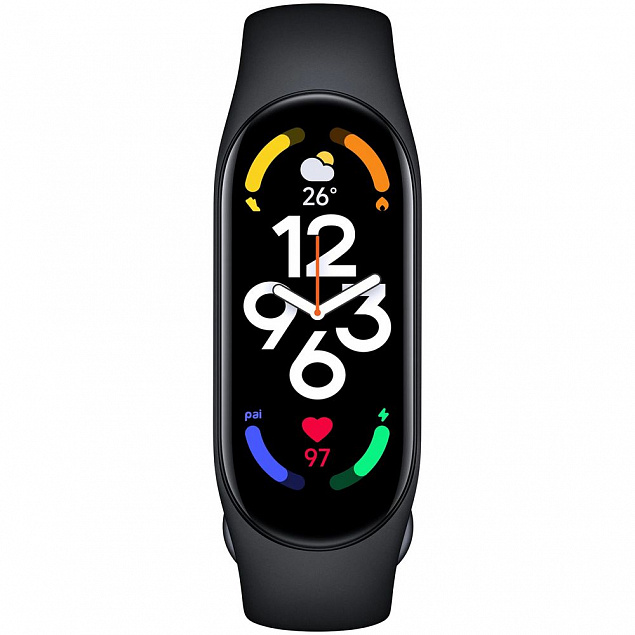Фитнес браслет Mi Smart Band 7, черный с логотипом в Нефтекамске заказать по выгодной цене в кибермаркете AvroraStore