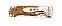 Нож складной HUNTER, коричневый, серебристый с логотипом в Нефтекамске заказать по выгодной цене в кибермаркете AvroraStore