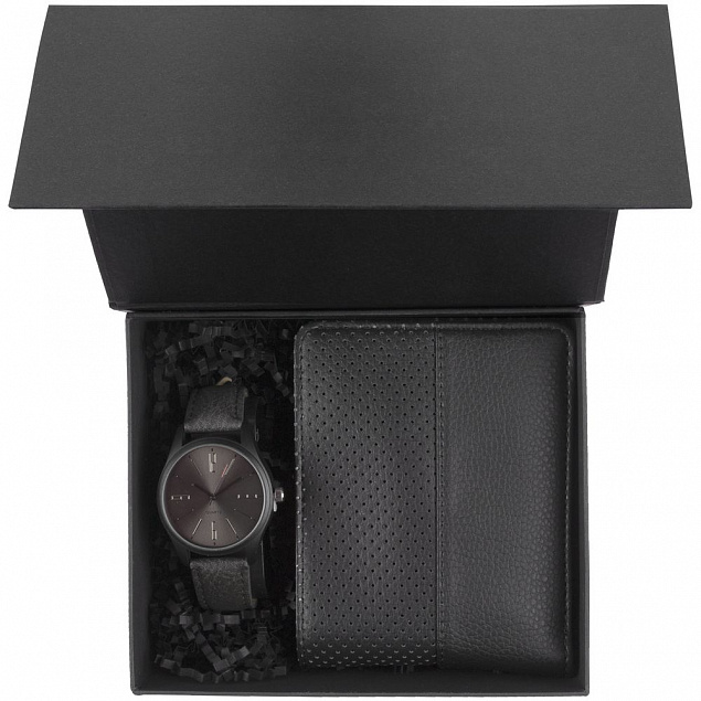 Коробка Magnus, черная с логотипом в Нефтекамске заказать по выгодной цене в кибермаркете AvroraStore