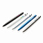 Металлическая ручка-стилус Slim, голубой с логотипом в Нефтекамске заказать по выгодной цене в кибермаркете AvroraStore