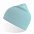 Шапка HOLLY двуслойная, пряжа Polylana®, 60% полиэстер, 40% акрил, голубой с логотипом в Нефтекамске заказать по выгодной цене в кибермаркете AvroraStore