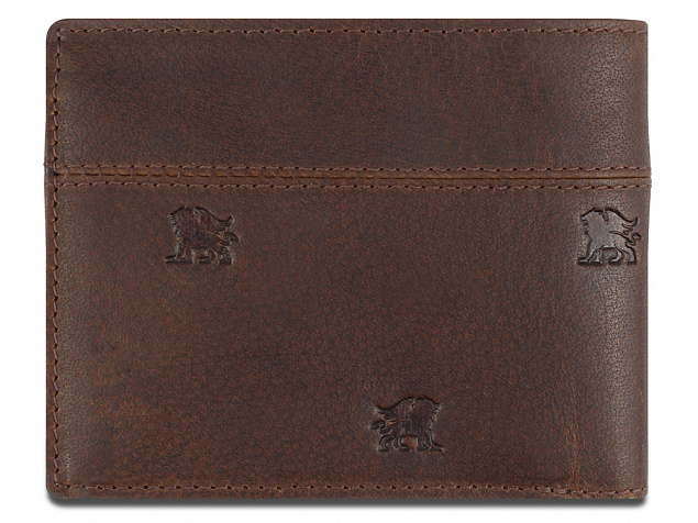 Бумажник Mano Don Leon, натуральная кожа в коричневом цвете, 12 х 9,5 см с логотипом в Нефтекамске заказать по выгодной цене в кибермаркете AvroraStore