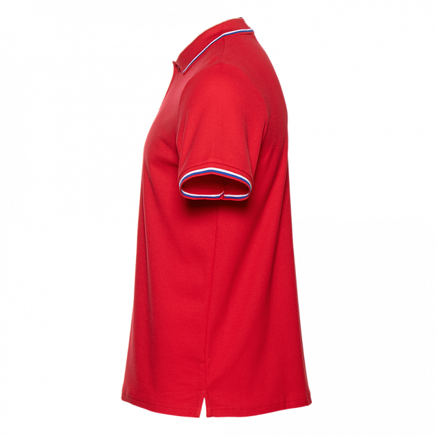 Рубашка поло Рубашка мужская 04RUS Красный с логотипом в Нефтекамске заказать по выгодной цене в кибермаркете AvroraStore