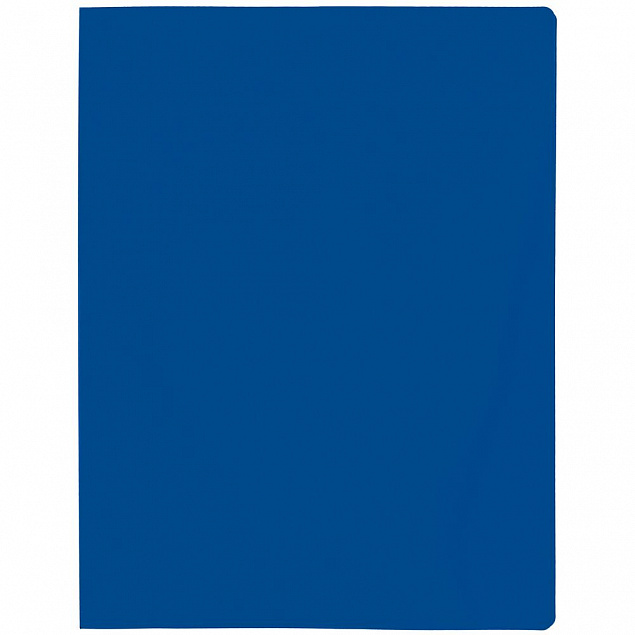 Папка с прижимом Expert, синяя с логотипом в Нефтекамске заказать по выгодной цене в кибермаркете AvroraStore