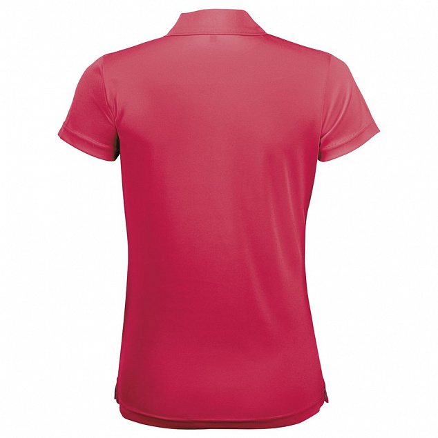 Рубашка поло женская PERFORMER WOMEN неоново-коралловая с логотипом в Нефтекамске заказать по выгодной цене в кибермаркете AvroraStore