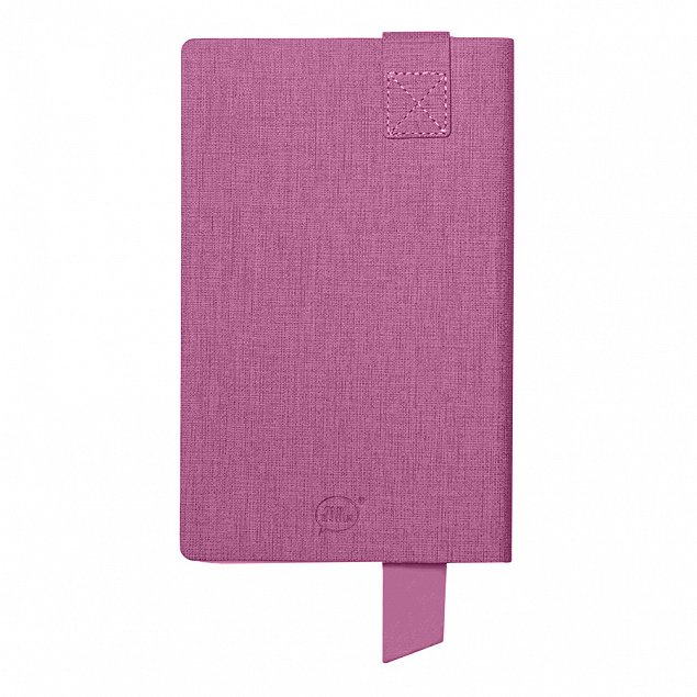 Бизнес-блокнот А5  "Provence", розовый , мягкая обложка, в клетку с логотипом в Нефтекамске заказать по выгодной цене в кибермаркете AvroraStore