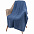 Плед Snippet, синий меланж (кобальт) с логотипом в Нефтекамске заказать по выгодной цене в кибермаркете AvroraStore