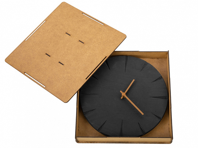 Часы деревянные «Валери» с логотипом в Нефтекамске заказать по выгодной цене в кибермаркете AvroraStore