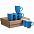 Набор кружек Good Morning c покрытием софт-тач, синий с логотипом в Нефтекамске заказать по выгодной цене в кибермаркете AvroraStore