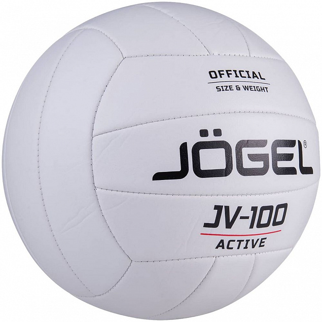 Мяч волейбольный Active, белый с логотипом в Нефтекамске заказать по выгодной цене в кибермаркете AvroraStore