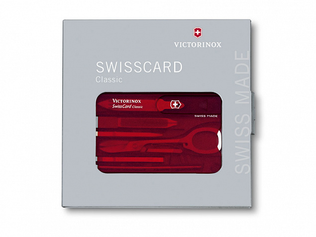 Швейцарская карточка «SwissCard Classic», 10 функций с логотипом в Нефтекамске заказать по выгодной цене в кибермаркете AvroraStore