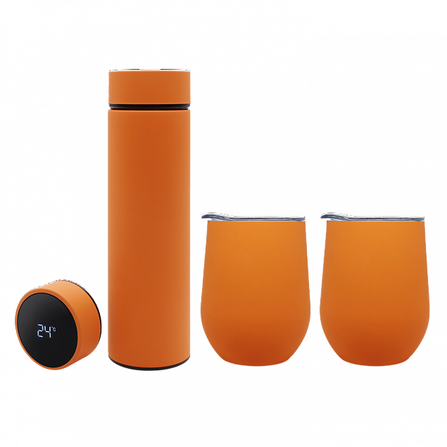 Набор Hot Box CS2 grey (оранжевый) с логотипом в Нефтекамске заказать по выгодной цене в кибермаркете AvroraStore