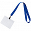 Лента для бейджа Neckband, синий с логотипом в Нефтекамске заказать по выгодной цене в кибермаркете AvroraStore