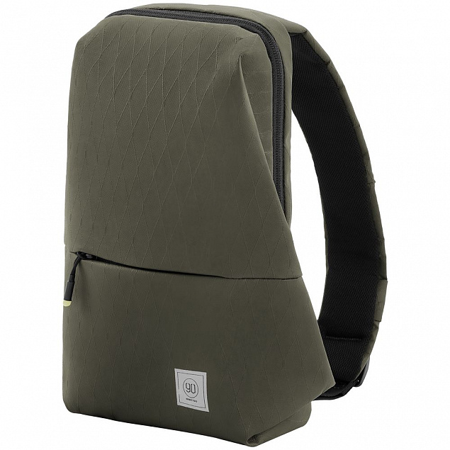 Рюкзак на одно плечо City Sling Bag, зеленый с логотипом в Нефтекамске заказать по выгодной цене в кибермаркете AvroraStore