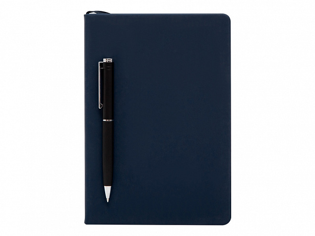 Бизнес-блокнот А5 «С3» soft-touch с магнитным держателем для ручки с логотипом в Нефтекамске заказать по выгодной цене в кибермаркете AvroraStore