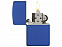 Зажигалка ZIPPO Classic с покрытием Royal Blue Matte с логотипом в Нефтекамске заказать по выгодной цене в кибермаркете AvroraStore