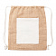 Рюкзак Eco-Pure из джута, коричневый с логотипом в Нефтекамске заказать по выгодной цене в кибермаркете AvroraStore