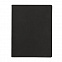Бизнес-блокнот "Biggy", B5 формат, черный, серый форзац, мягкая обложка, в клетку с логотипом в Нефтекамске заказать по выгодной цене в кибермаркете AvroraStore