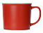 Матовая кружка Nancy 360 мл цветная снаружи, белая внутри, красный с логотипом в Нефтекамске заказать по выгодной цене в кибермаркете AvroraStore