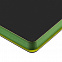 Ежедневник Flexpen Black, недатированный, черный с зеленым с логотипом в Нефтекамске заказать по выгодной цене в кибермаркете AvroraStore