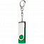 Флешка Twist, зеленая, 8 Гб с логотипом в Нефтекамске заказать по выгодной цене в кибермаркете AvroraStore